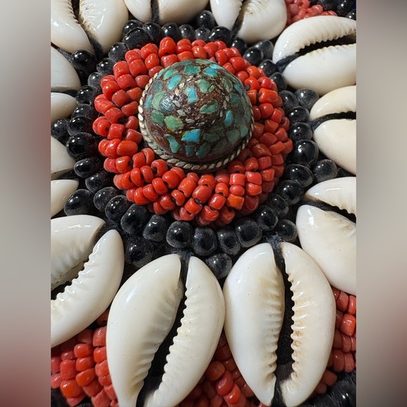 Beautiful Turquoise, Shell and Bead Statement Belt. Can Fit Most Sizes. 65” Long - Picture 14 of 17